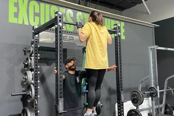woman pull ups